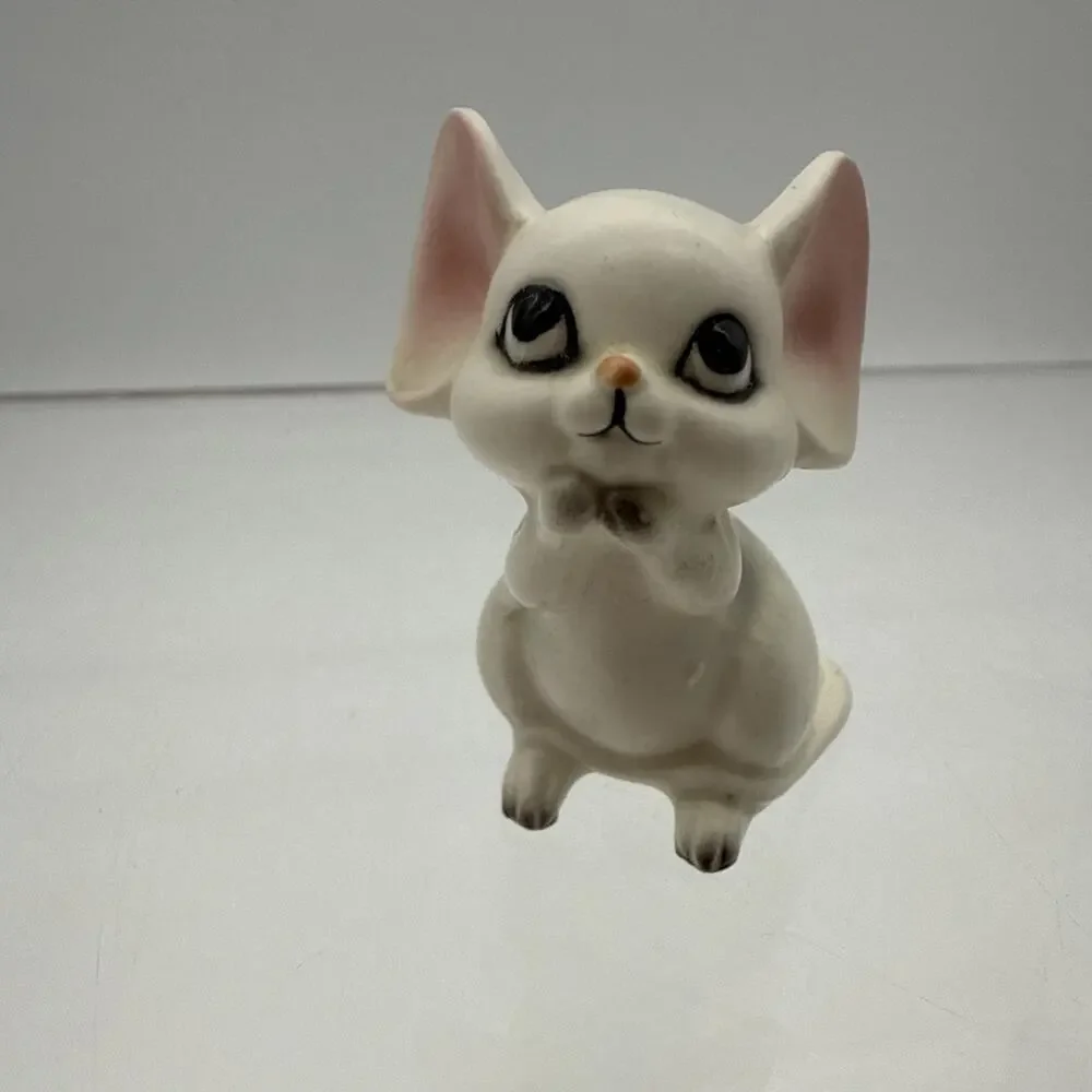 Vintage Napcoware Begging White Mice Figurines Rare! Made in Japan